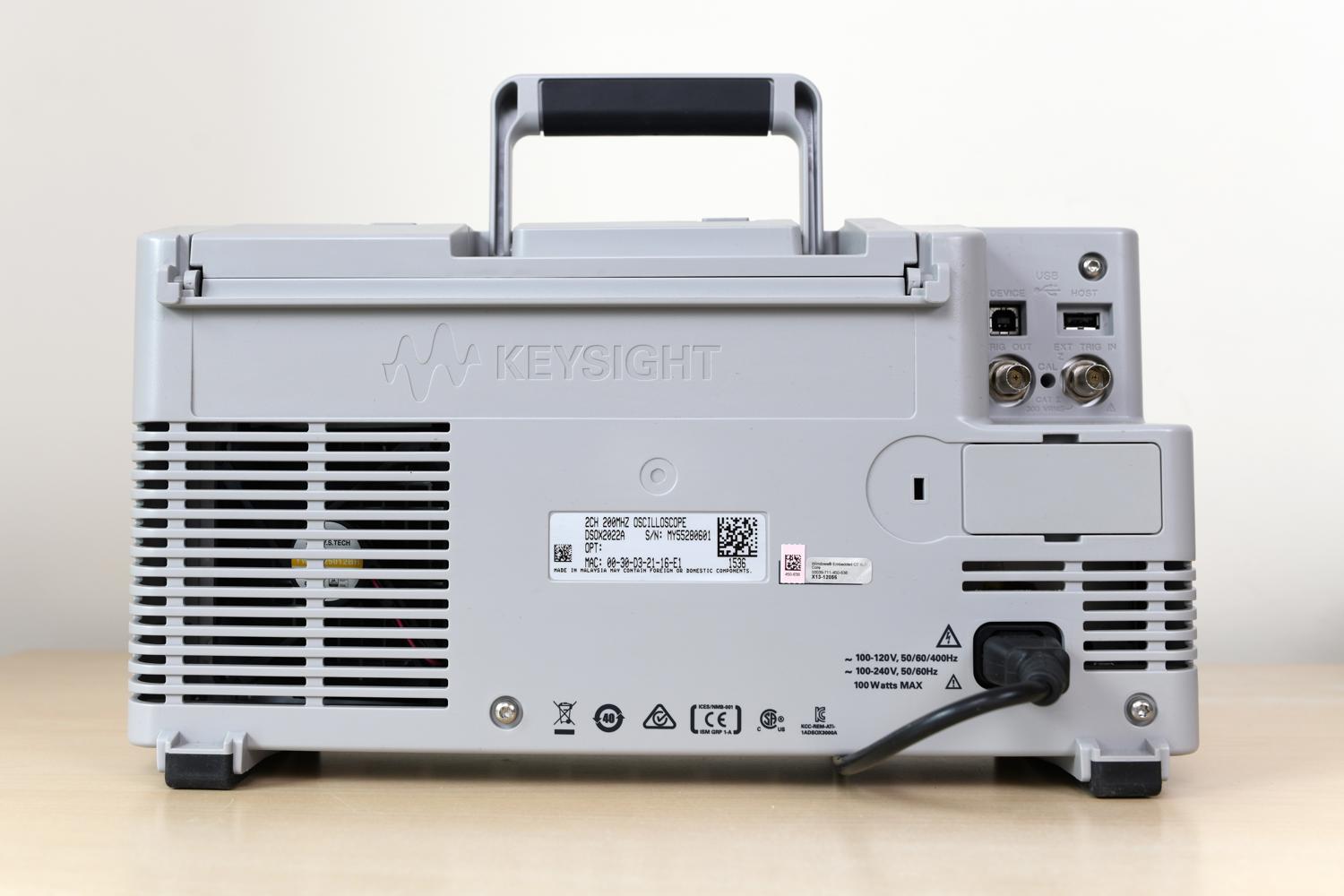 Осциллограф Keysight DSOX2022A полоса 200 мГц 2 канала